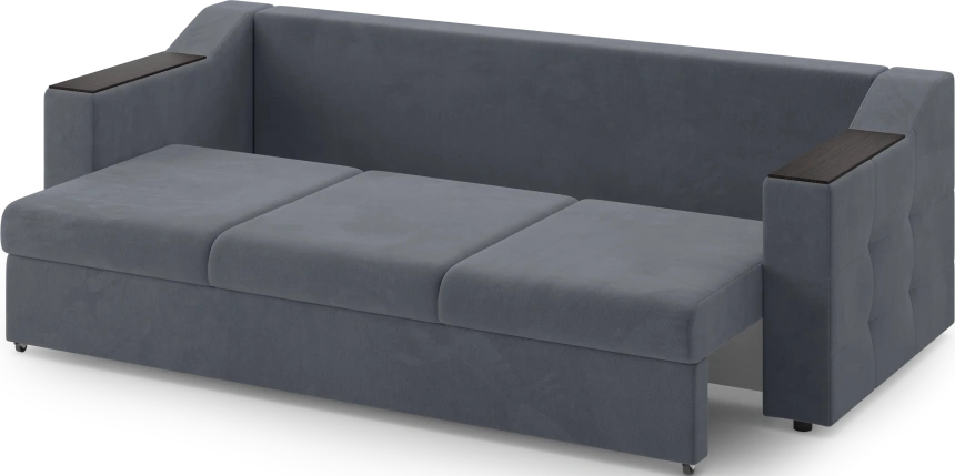 Диван прямой трехместный Невада, модель 020, Omega 32 (темно-серый)