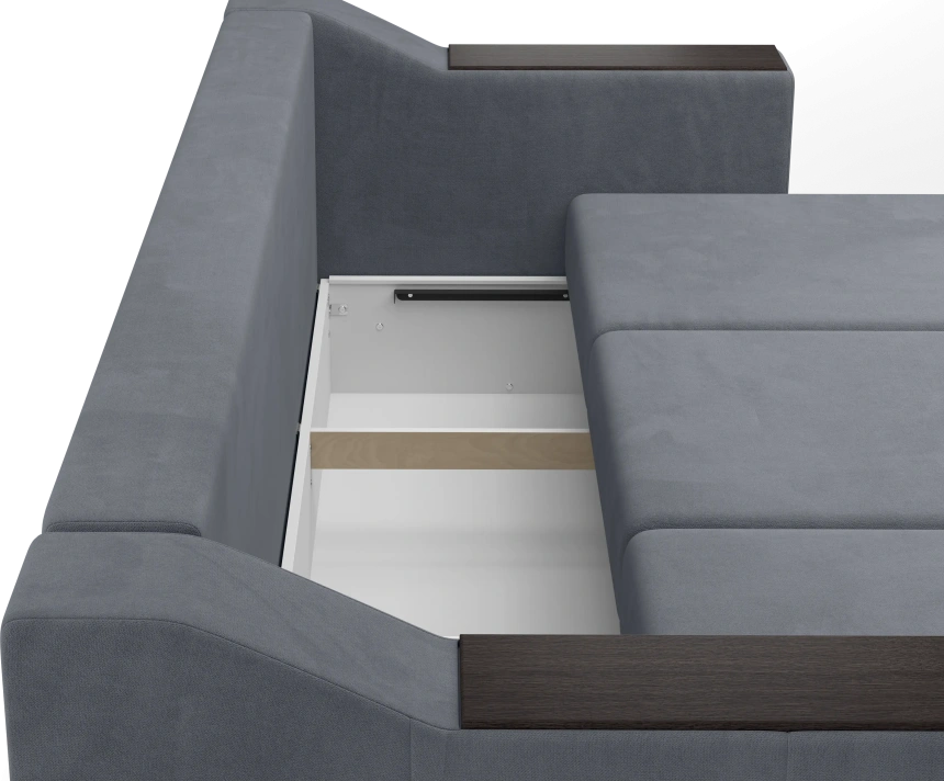 Диван прямой трехместный Невада, модель 020, Omega 32 (темно-серый)