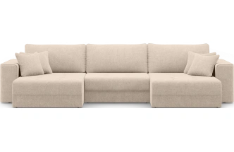 Диван П-образный трехместный Конте, модель 036, Danco 130 (бежевый)
