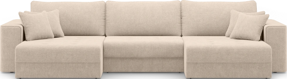 Диван П-образный трехместный Конте, модель 036, Danco 130 (бежевый)