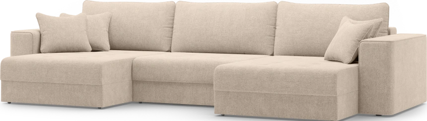 Диван П-образный трехместный Конте, модель 036, Danco 130 (бежевый)