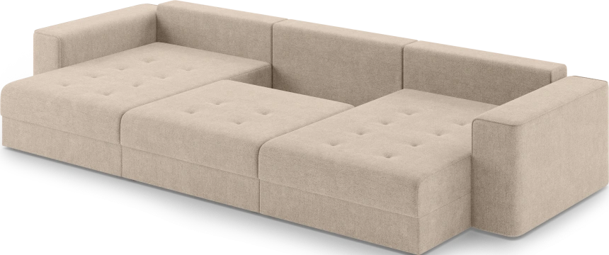 Диван П-образный трехместный Конте, модель 036, Danco 130 (бежевый)