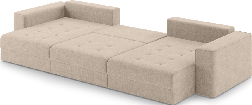 Диван П-образный трехместный Конте, модель 036, Danco 130 (бежевый)