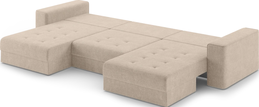 Диван П-образный трехместный Конте, модель 036, Danco 130 (бежевый)