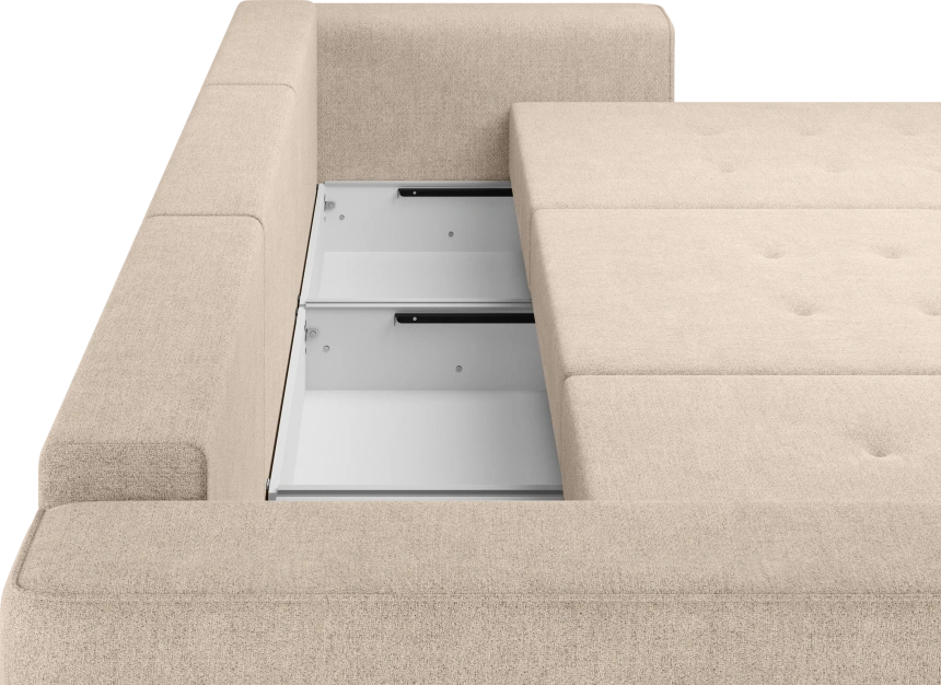 Диван П-образный трехместный Конте, модель 036, Danco 130 (бежевый)