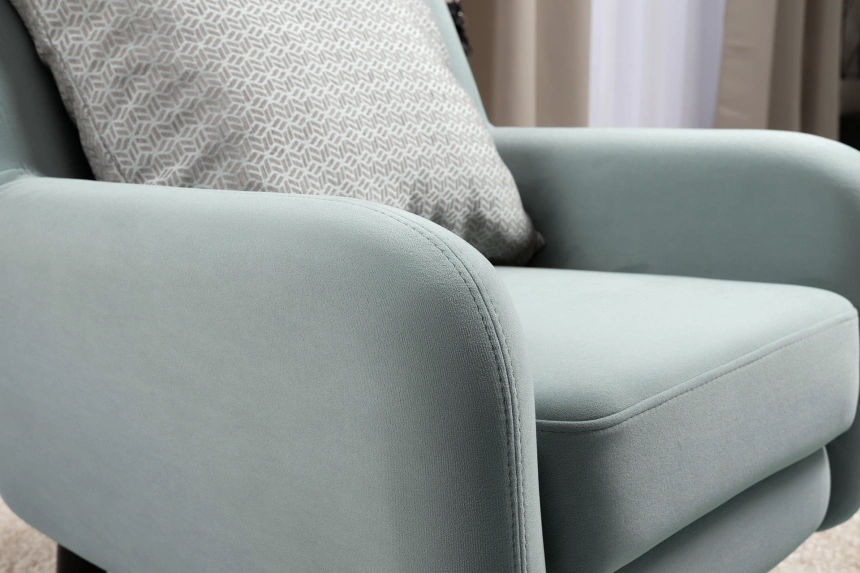 Кресло для отдыха Дакота, Beverly Light Blue (ментоловый), Marcello-5 1327 A1 Colour 19