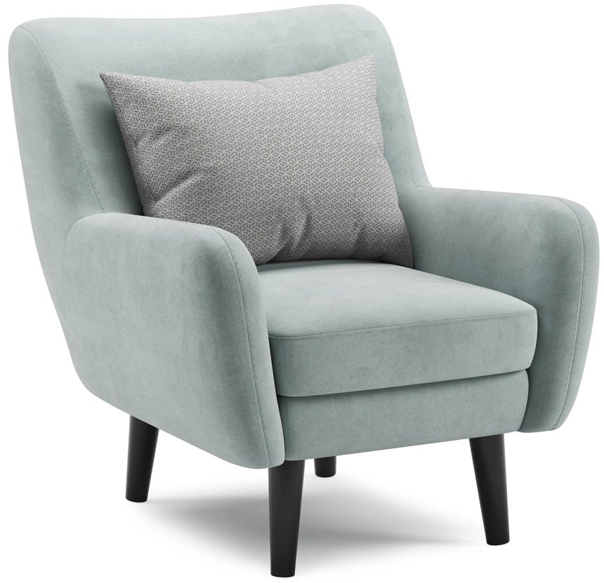 Кресло для отдыха Дакота, Beverly Light Blue (ментоловый), Marcello-5 1327 A1 Colour 19