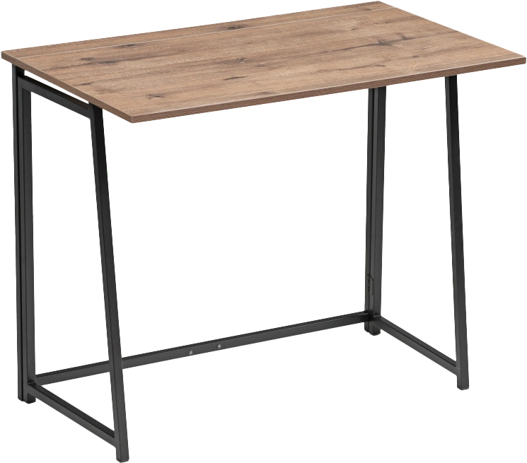 Стол компьютерный Бринг, складной, дуб велингтон / черный