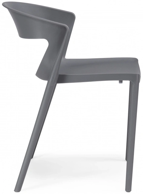 Стул Градно, пластиковый, серый