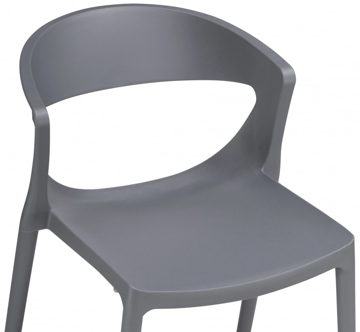 Стул Градно, пластиковый, серый