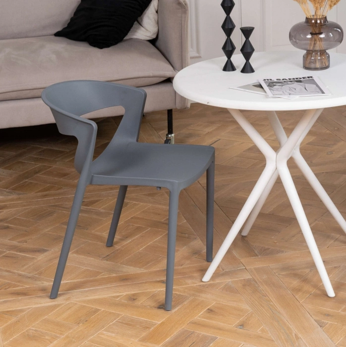 Стул Градно, пластиковый, серый