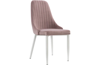 Стул Kora, на металлокаркасе, white / light purple
