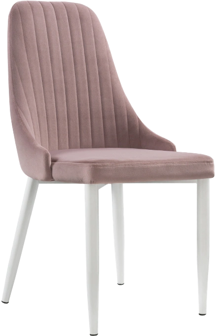 Стул Kora, на металлокаркасе, white / light purple