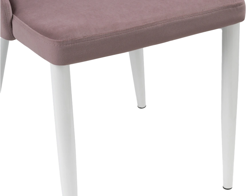 Стул Kora, на металлокаркасе, white / light purple