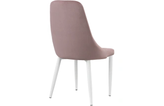 Стул Kora, на металлокаркасе, white / light purple