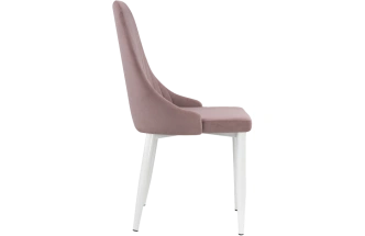 Стул Kora, на металлокаркасе, white / light purple