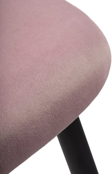 Стул мягкий Gabi, светло-фиолетовый / черный с серебром
