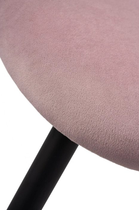 Стул мягкий Gabi, светло-фиолетовый / черный с серебром