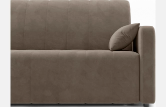​Диван прямой Борго 160, модель 107, Ultra Beige (бежевый) / венге