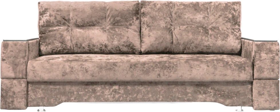 Диван прямой Атлант 2, ткань Kioto rose, декор венге