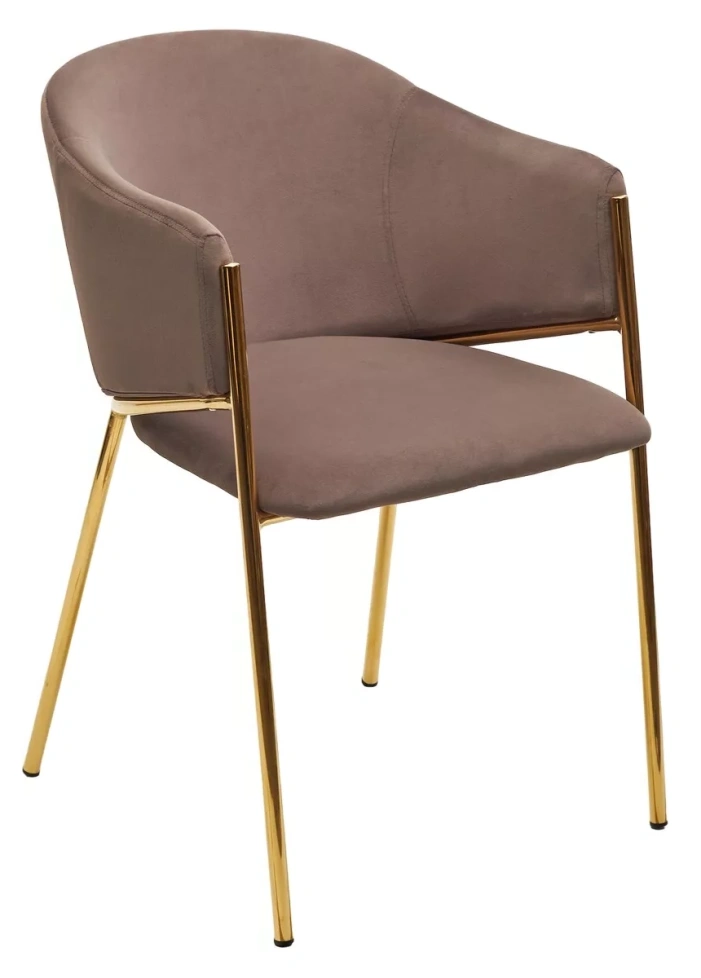 Стул Dill, мягкий, Momo-05 тауп, велюр