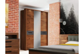 Спальный гарнитур Глазго, композиция #3, металл бруклин / таксония