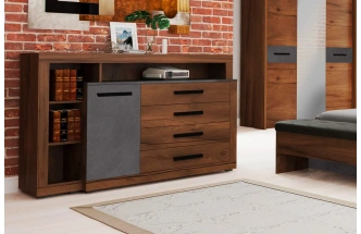 Спальный гарнитур Глазго, композиция #3, металл бруклин / таксония