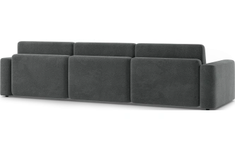 Диван прямой трехместный Дарио, модель 144, OVIS 86 (графитовый)