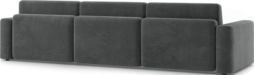 Диван прямой трехместный Дарио, модель 144, OVIS 86 (графитовый)