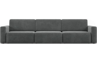 Диван прямой трехместный Дарио, модель 144, OVIS 86 (графитовый)