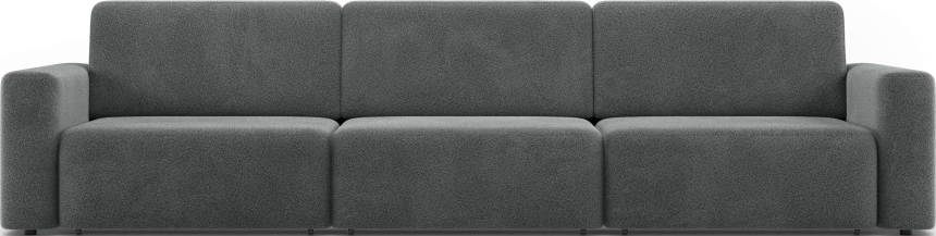 Диван прямой трехместный Дарио, модель 144, OVIS 86 (графитовый)