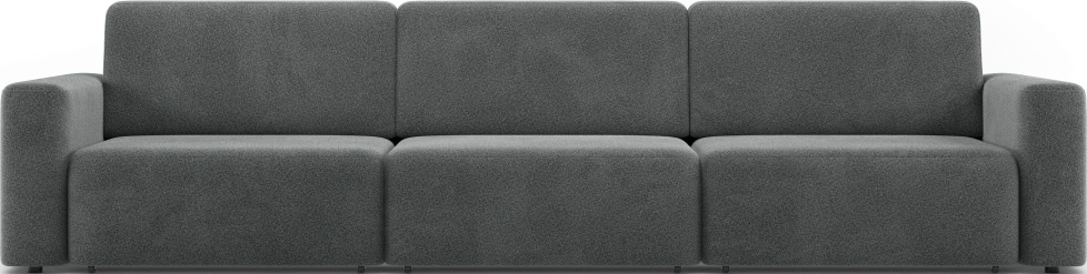 Диван прямой трехместный Дарио, модель 144, OVIS 86 (графитовый)