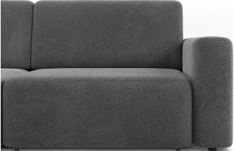 Диван прямой трехместный Дарио, модель 144, OVIS 86 (графитовый)