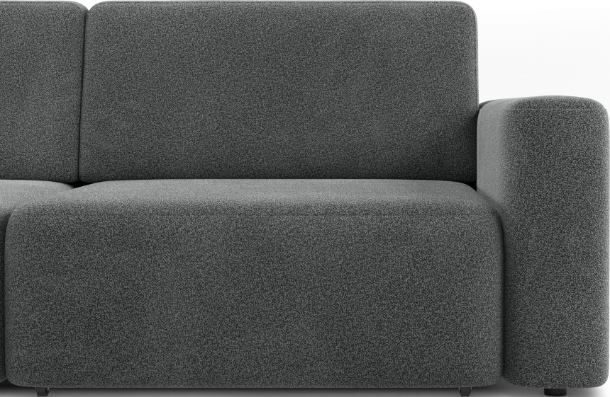 Диван прямой трехместный Дарио, модель 144, OVIS 86 (графитовый)