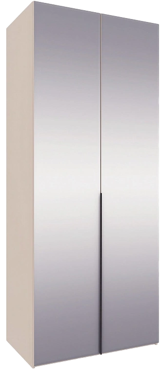 Шкаф двухдверны  Лаура 3, распашной с зеркалом, кашемир серый 