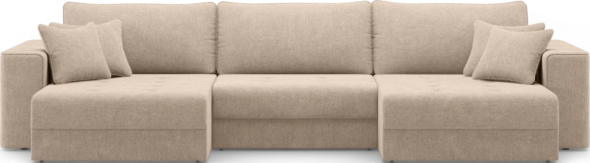 Диван П-образный трехместный Конте, модель 036, Danco 290 (коричневый)