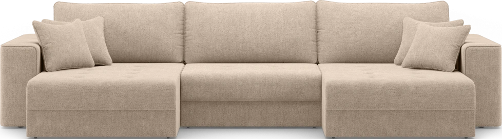 Диван П-образный трехместный Конте, модель 036, Danco 290 (коричневый)