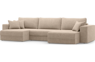 Диван П-образный трехместный Конте, модель 036, Danco 290 (коричневый)