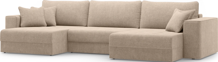 Диван П-образный трехместный Конте, модель 036, Danco 290 (коричневый)