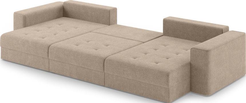 Диван П-образный трехместный Конте, модель 036, Danco 290 (коричневый)