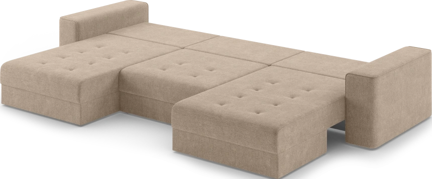 Диван П-образный трехместный Конте, модель 036, Danco 290 (коричневый)