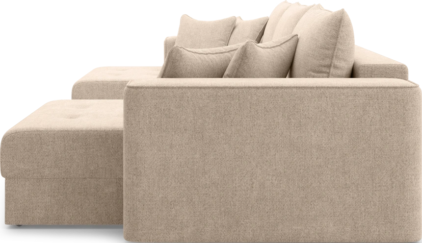 Диван П-образный трехместный Конте, модель 036, Danco 290 (коричневый)