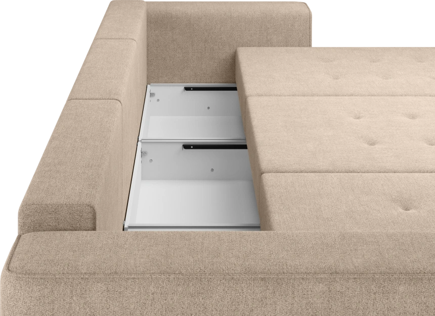 Диван П-образный трехместный Конте, модель 036, Danco 290 (коричневый)