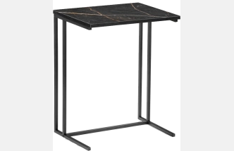 Журнальный стол Ваин 50x35x61, ЛДСП, файерстоун, каркас черный 