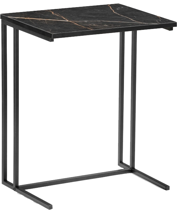 Журнальный стол Ваин 50x35x61, ЛДСП, файерстоун, каркас черный 