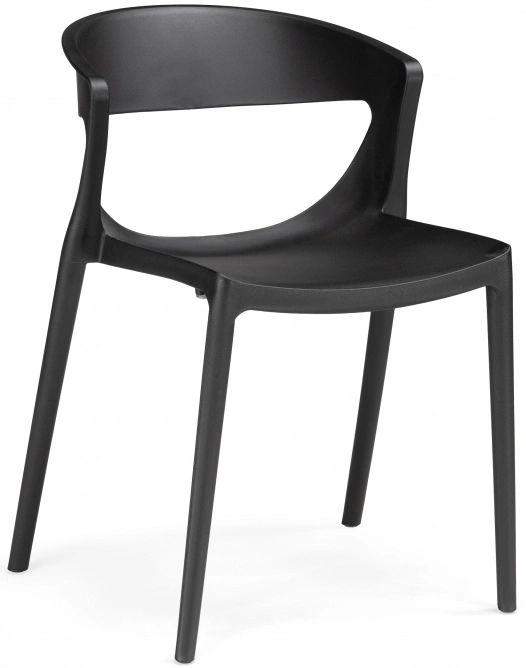 Стул Градно, пластиковый, черный