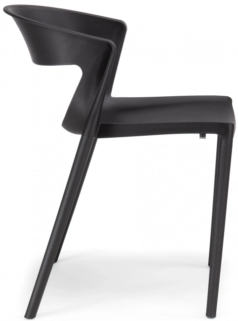 Стул Градно, пластиковый, черный