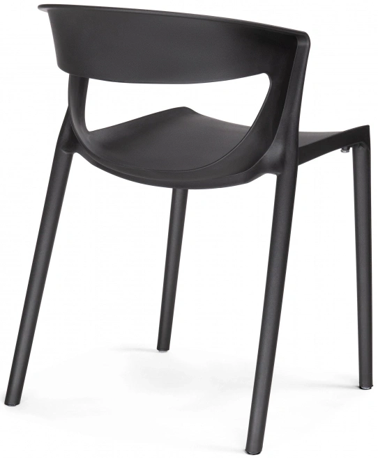 Стул Градно, пластиковый, черный