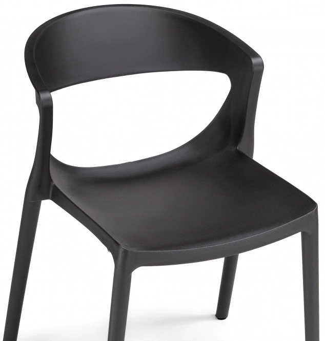 Стул Градно, пластиковый, черный