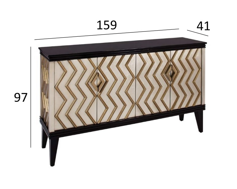 Комод ART-1973-S , с полками 